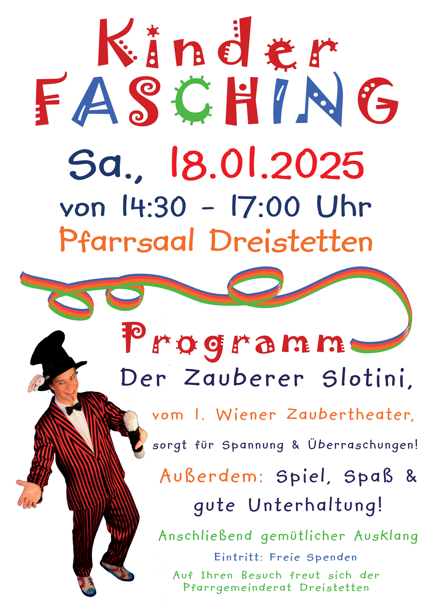 Kinderfasching 2025 in Dreistetten